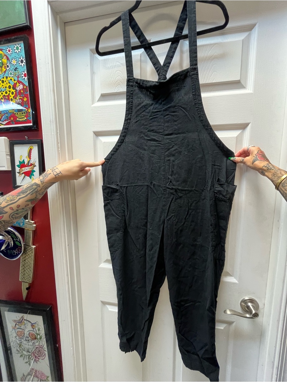 BDG Black Women's Denim Overalls